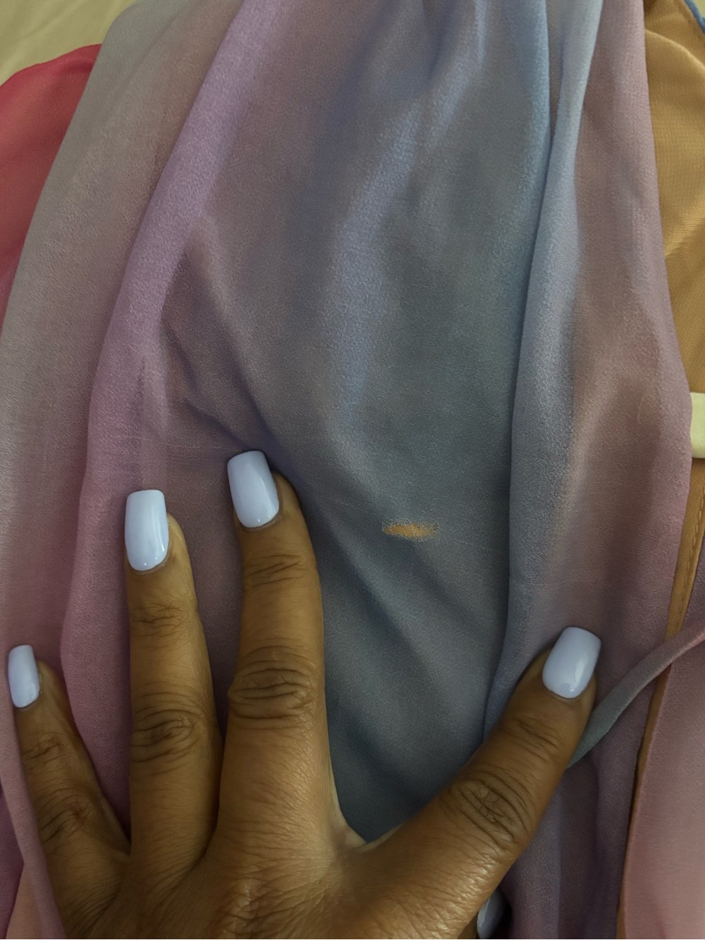 Michael Costello x Revolve Adia Top in Sunset Ombre Long Sleeve Multicolor Med - Picture 3 of 3